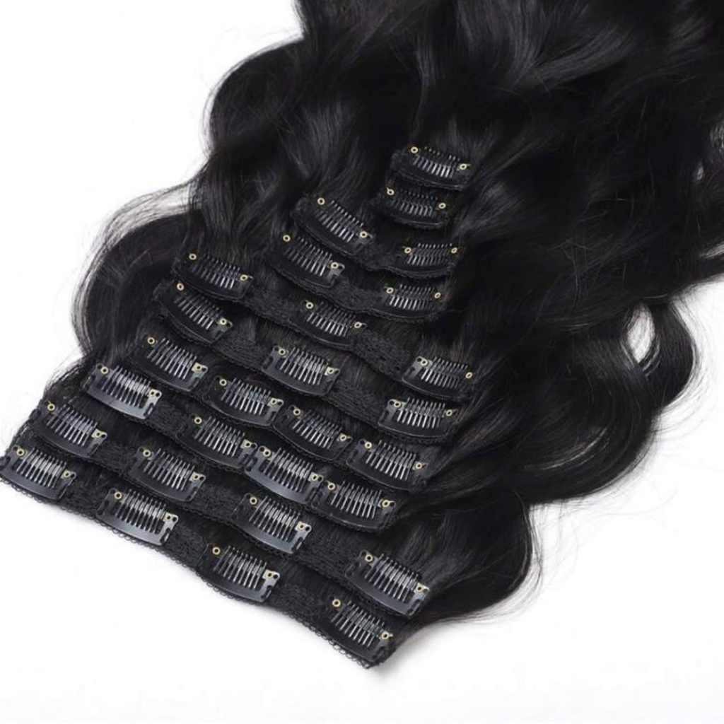 10-Piece Luxury Human Hair Clip-In Extensions