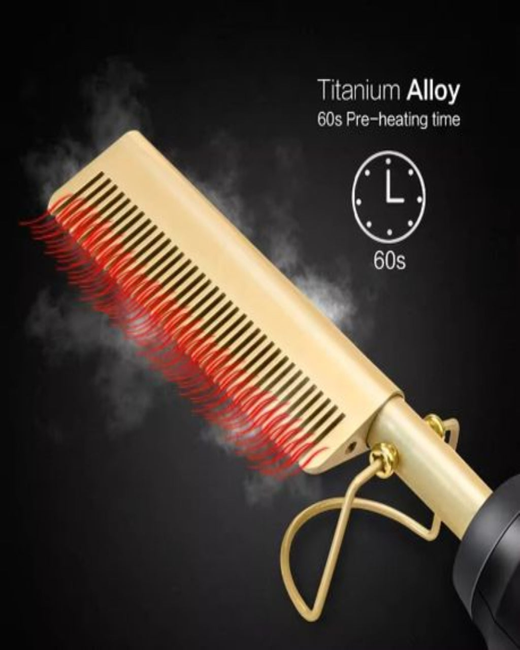 Hot Comb - Electric Straightening Hot Comb for Hair and Wigs