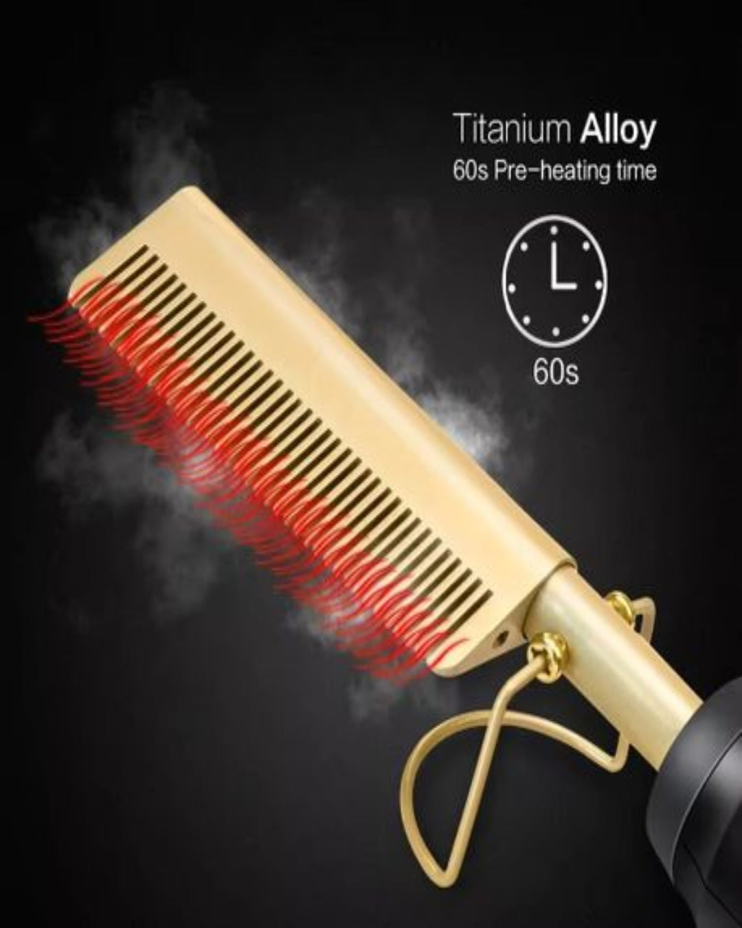 Hot Comb - Electric Straightening Hot Comb for Hair and Wigs